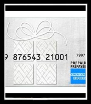 3 X AMEX PREPAID W/P $2700 BALANCE