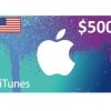 $500 iTunes Gift Card – USA